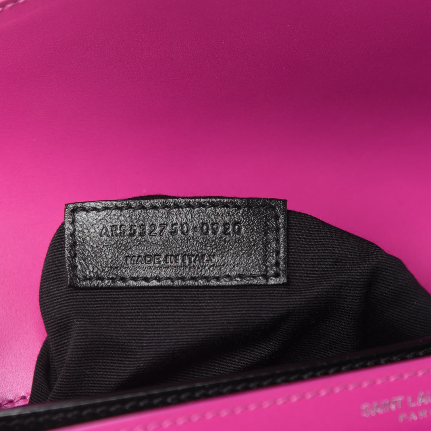 Saint Laurent Smooth Calfskin Monogram Cassandra Clasp Bag Electric Fuchsia 10 of 11