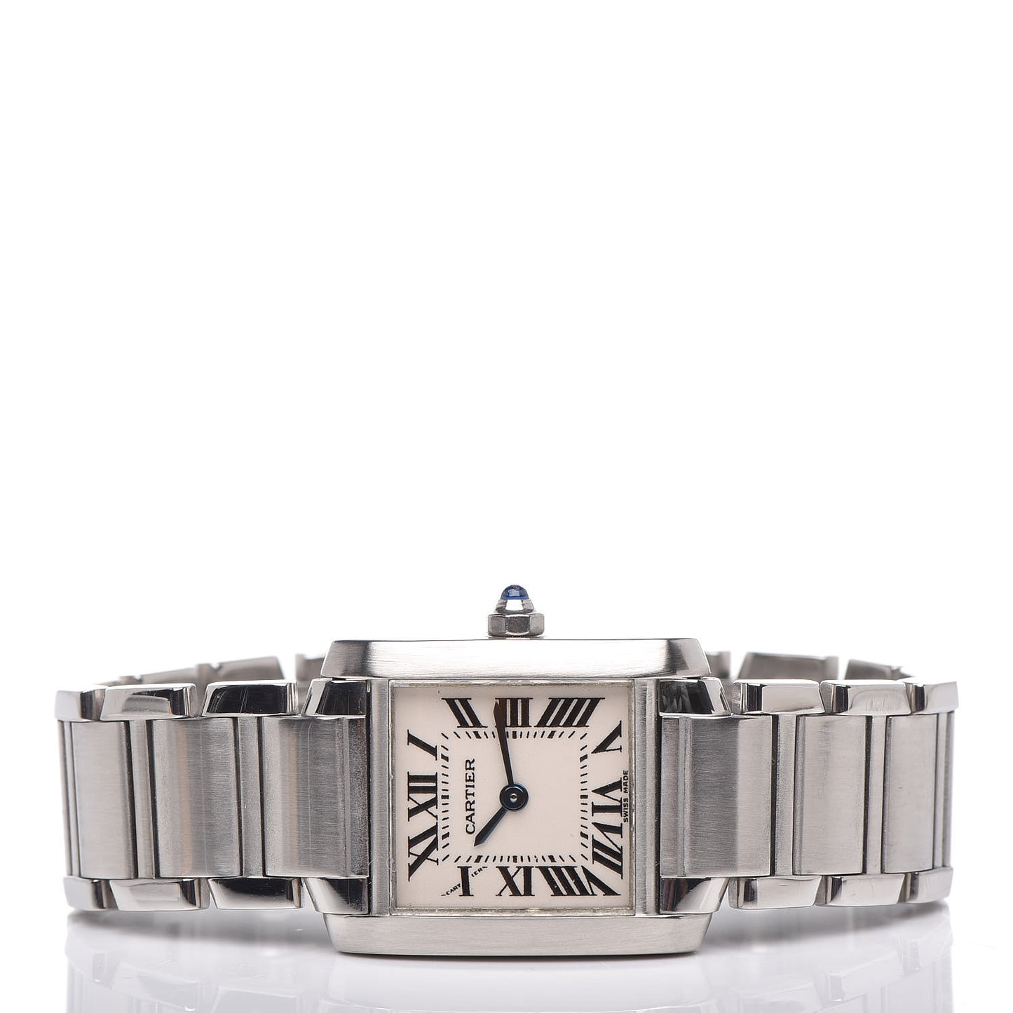 Stainless Steel 20mm Tank Francaise Quartz Watch