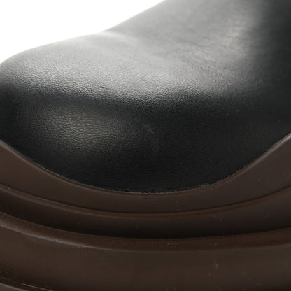 Bottega Veneta Calfskin The Tire Chelsea Boots 37 Black Ebony 8 of 8