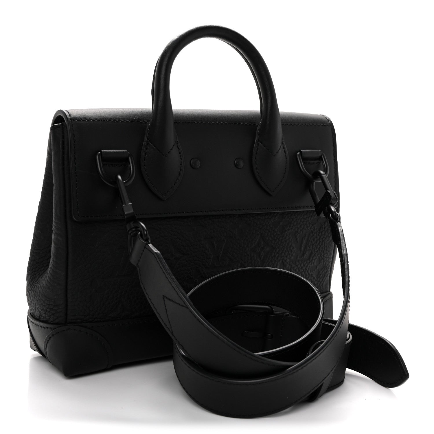 Louis Vuitton Taurillon Monogram Steamer PM NM Black 3 of 9