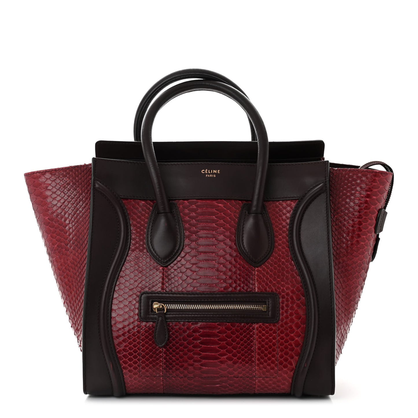 Snakeskin Mini Luggage Red