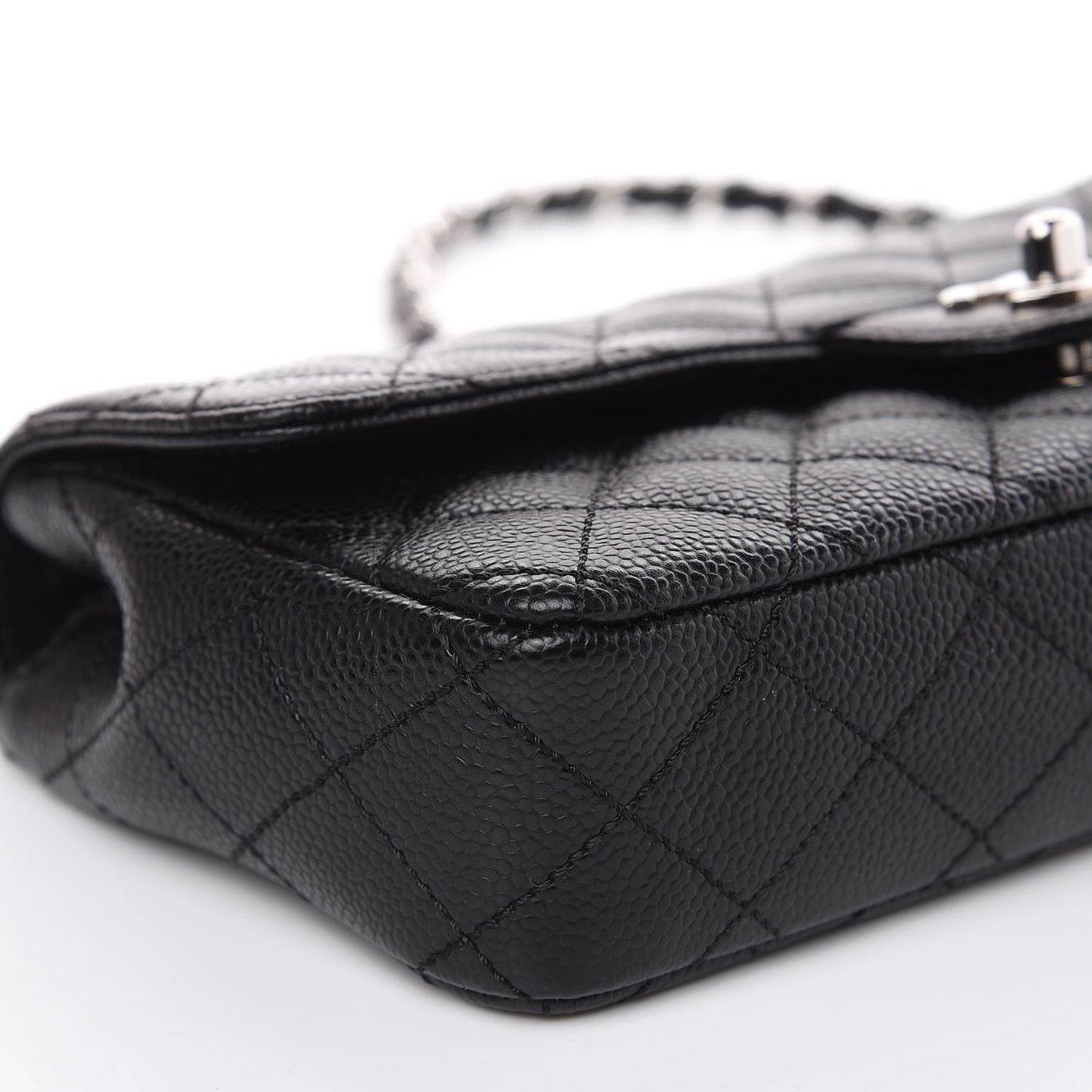 Caviar Quilted East West Flap Black