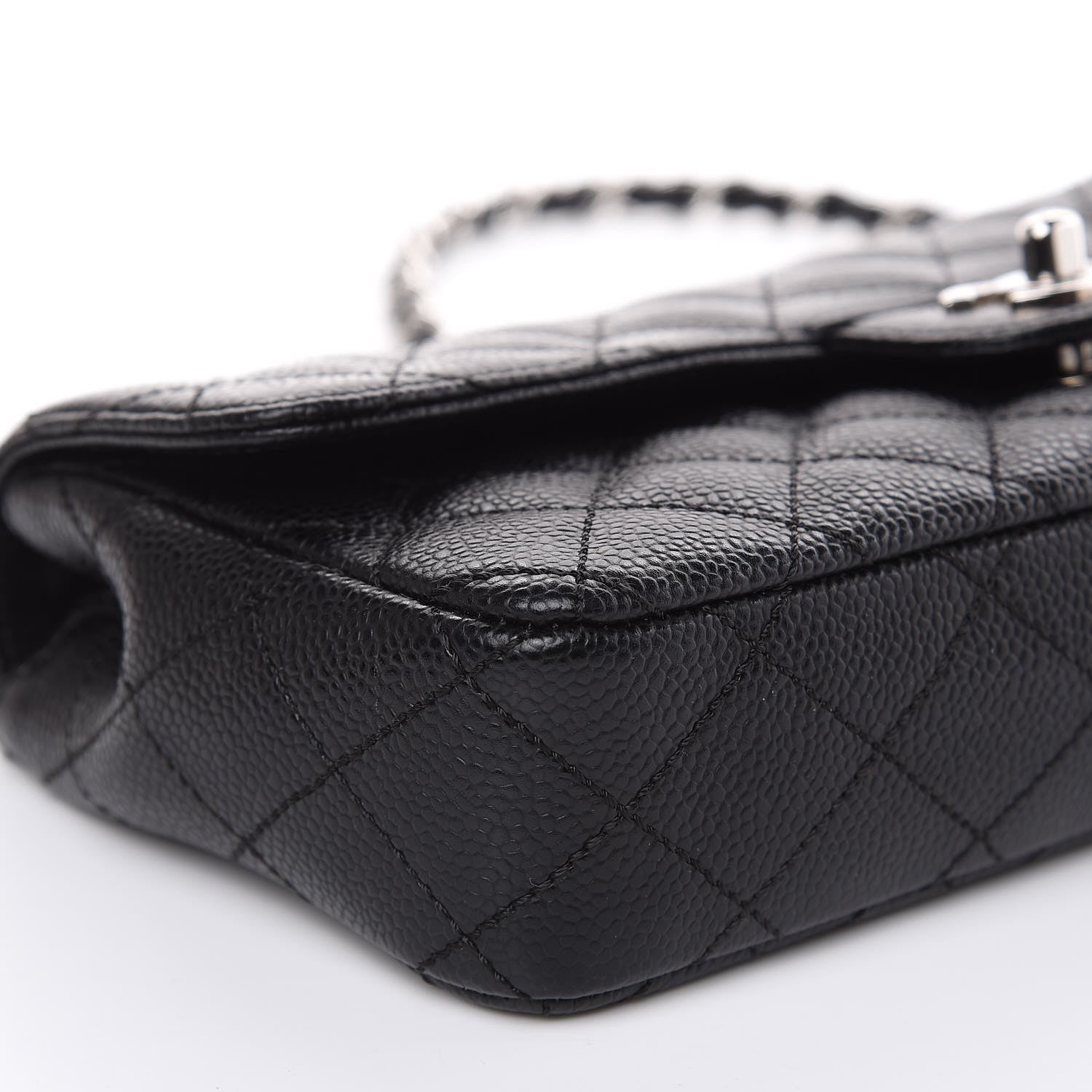 Chanel Caviar Quilted East West Flap Black 8 of 10