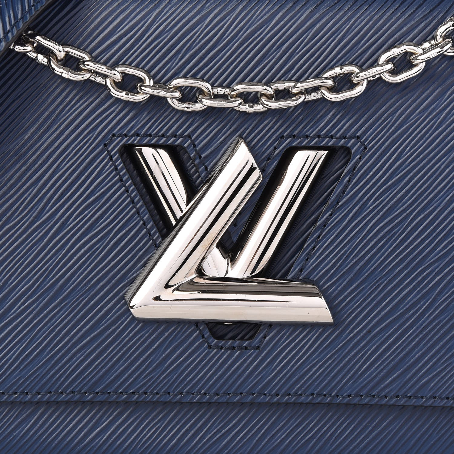 Louis Vuitton Epi Twist Shoulder Bag MM Indigo 9 of 10