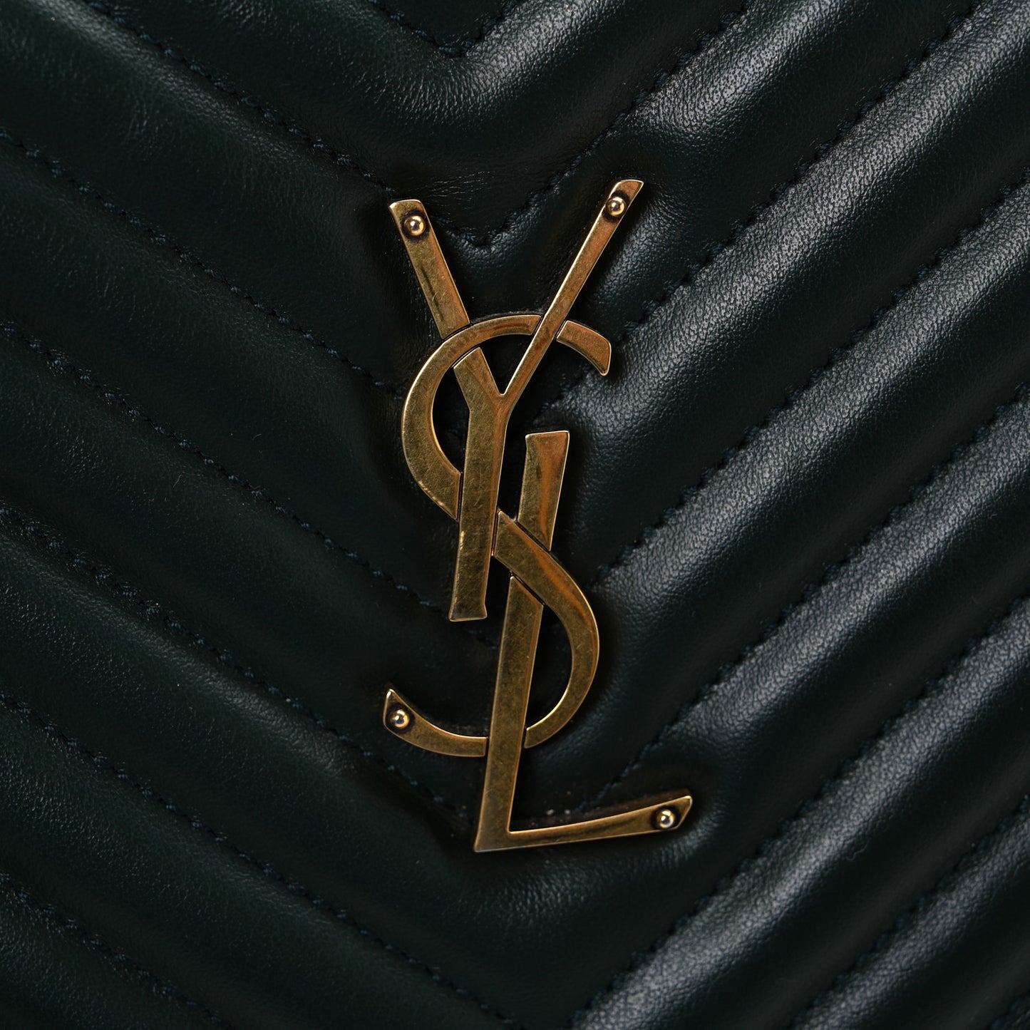 Calfskin Matelasse Monogram Lou Camera Bag Vert Fonce