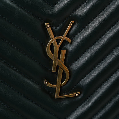 Saint Laurent Calfskin Matelasse Monogram Lou Camera Bag Vert Fonce 11 of 11