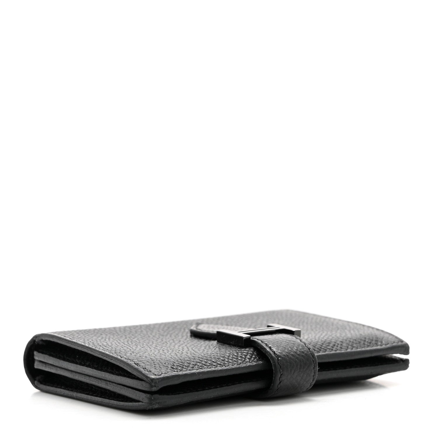 Hermes Epsom Monochrome Bearn Card Holder Wallet Black 4 of 11