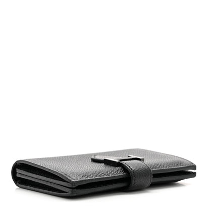 Hermes Epsom Monochrome Bearn Card Holder Wallet Black 4 of 11