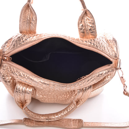 Alexander Wang Metallic Pebbled Lambskin Rocco Rose Gold Hardware 6 of 7