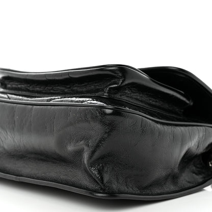 Saint Laurent Crinkled Calfskin Matelasse Monogram Medium Niki Chain Satchel Black 11 of 11