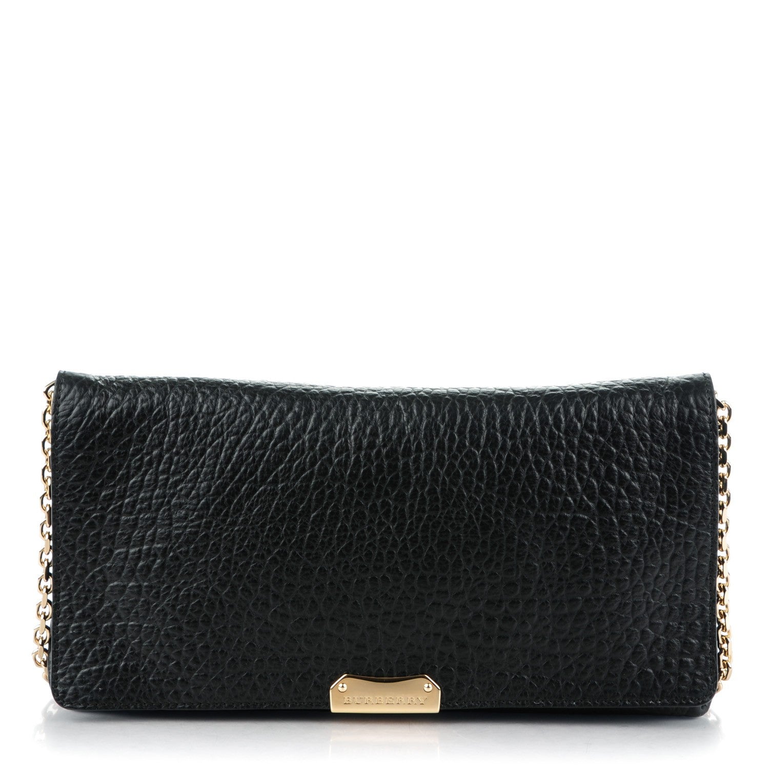 Burberry Signature Grain Medium Mildenhall Crossbody Bag Black 1 of 8