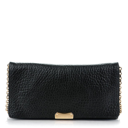 Burberry Signature Grain Medium Mildenhall Crossbody Bag Black 1 of 8