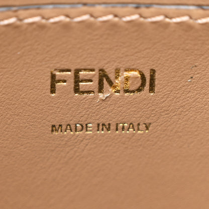 Fendi Fabric Jacquard Vitello Grace FF 1974 Baguette Pouch Tobacco Moro Sand 6 of 11