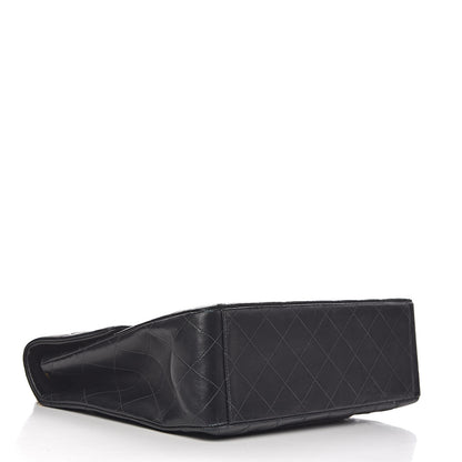Chanel Lambskin Quilted XL Jumbo Single Flap Black 4 of 19