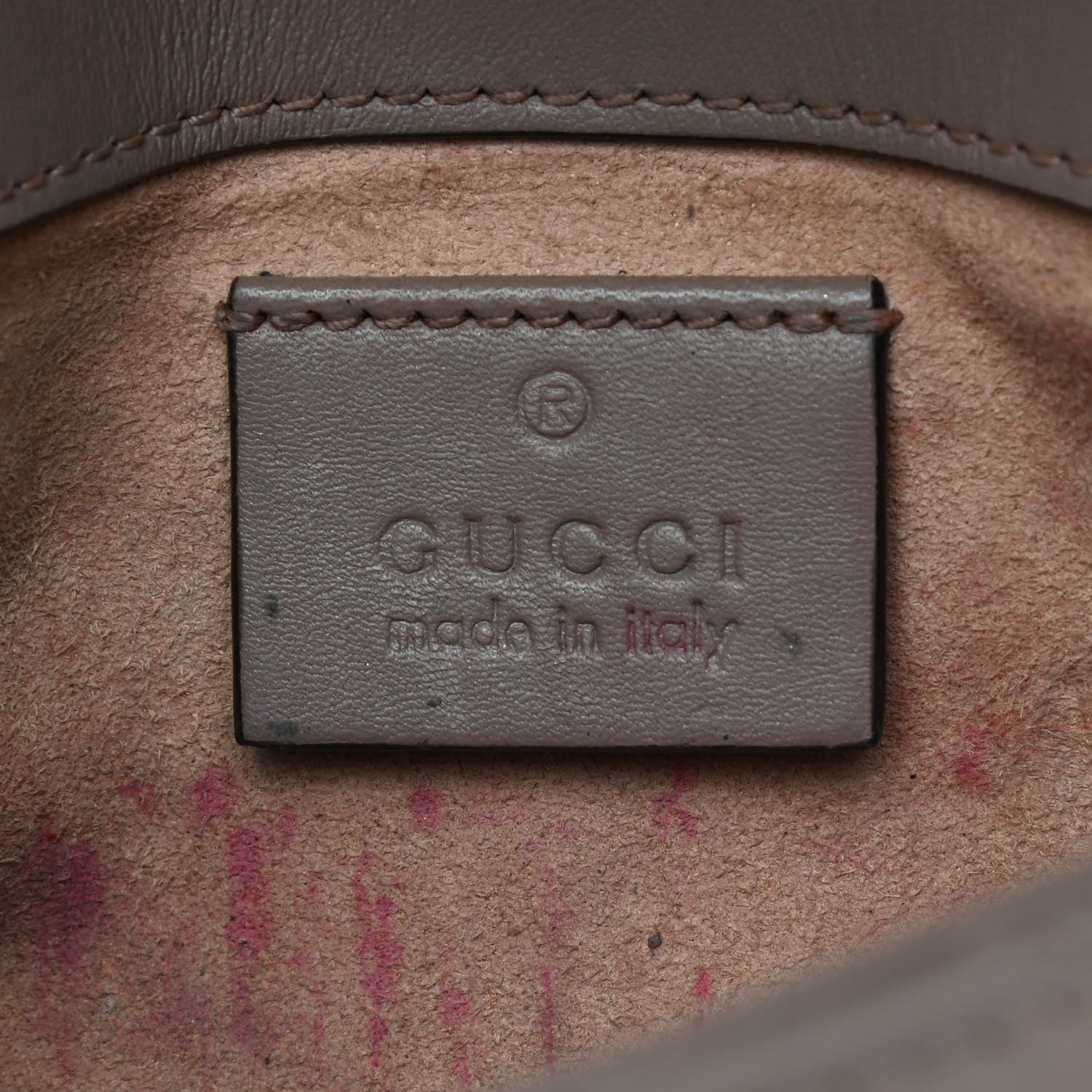 Gucci Calfskin Matelasse Super Mini GG Marmont Shoulder Bag Porcelain Rose 6 of 14