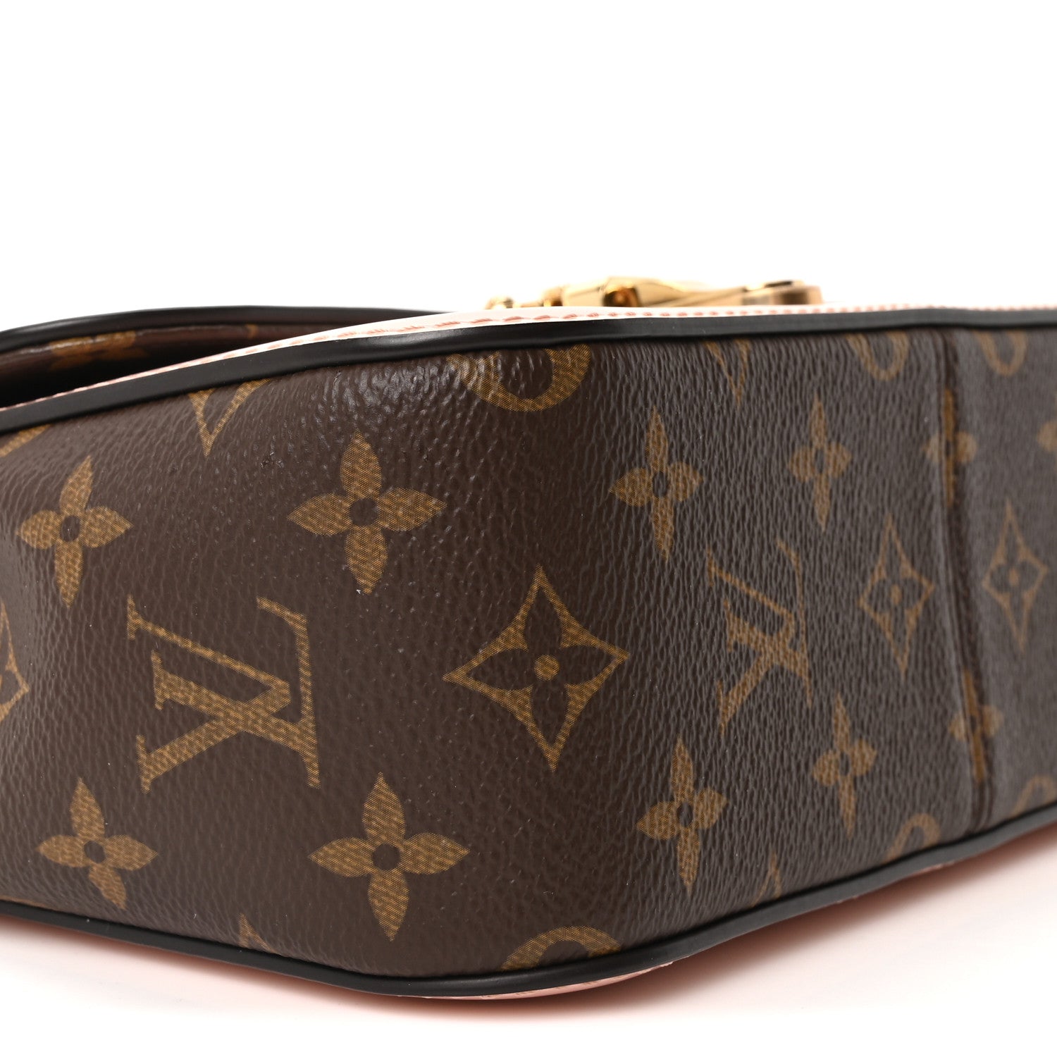 Louis Vuitton Patent Calfskin Monogram Cherrywood BB Rose Ballerine 8 of 9