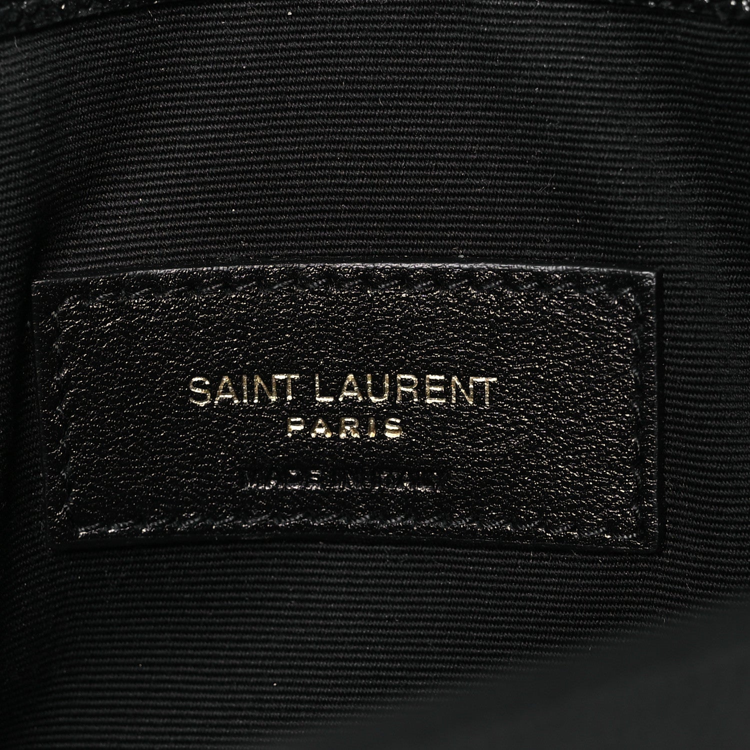 Saint Laurent Grain De Poudre Uptown Pouch Black 6 of 10
