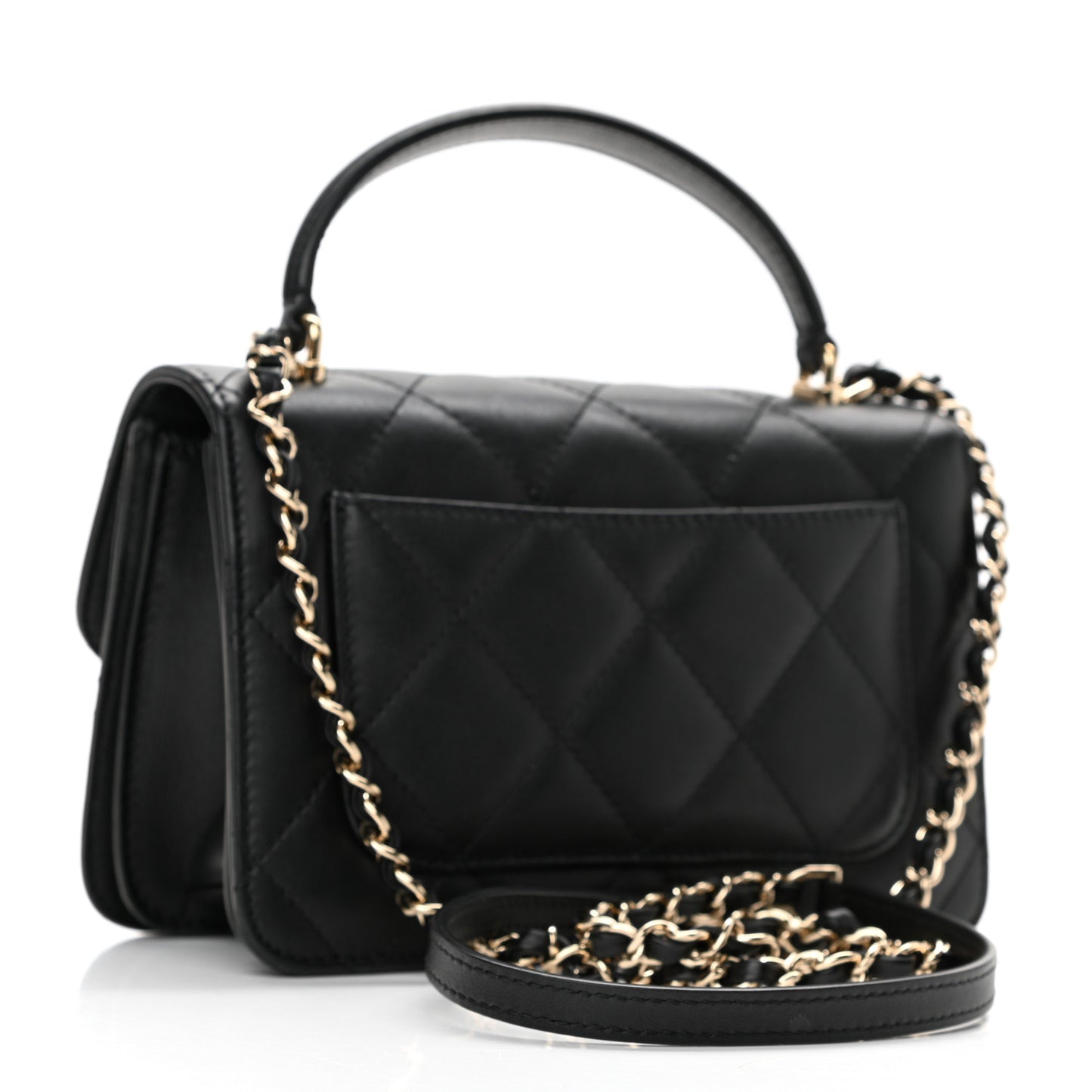 Calfskin Quilted Coco Lady Flap Black