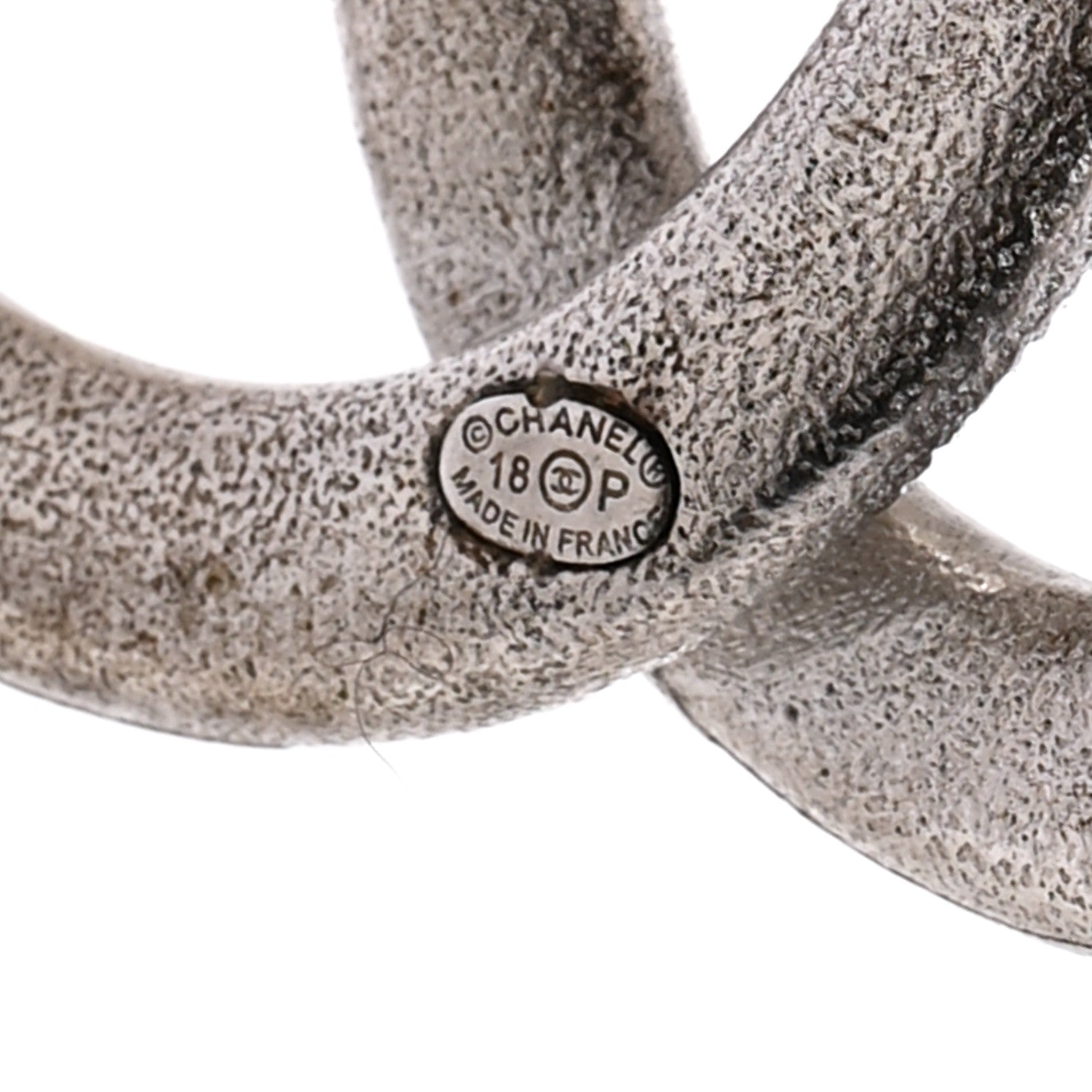 Chanel Baguette Crystal CC Brooch Silver 3 of 3