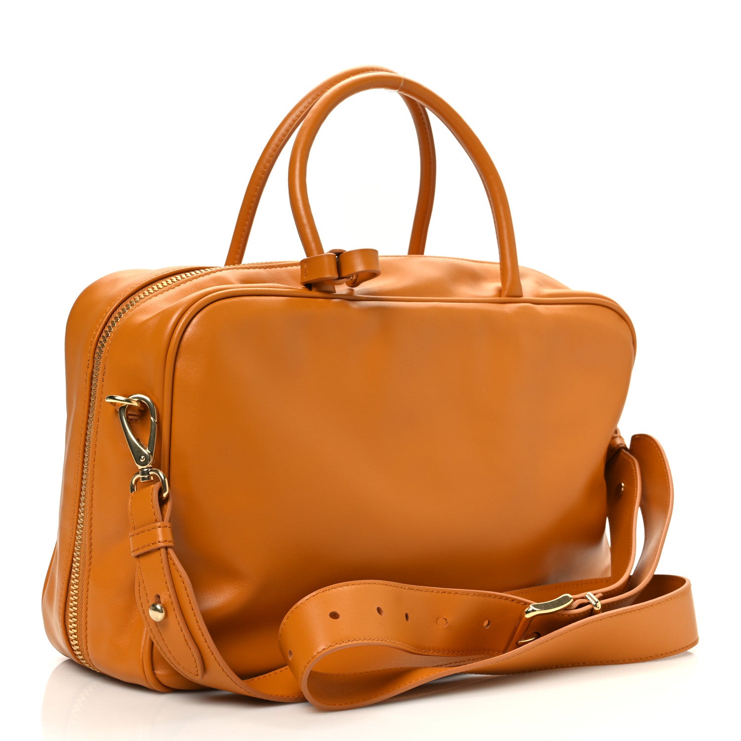 Miu Miu Soft Calf Softy Large Beau Top Handle Bag Melograno 2 of 11