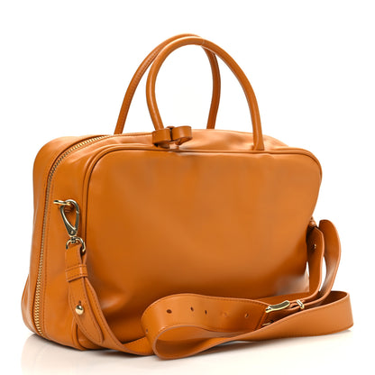 Miu Miu Soft Calf Softy Large Beau Top Handle Bag Melograno 2 of 11