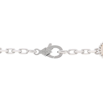 Van Cleef & Arpels 18K White Gold Mother of Pearl 20 Motifs Vintage Alhambra Necklace 4 of 5