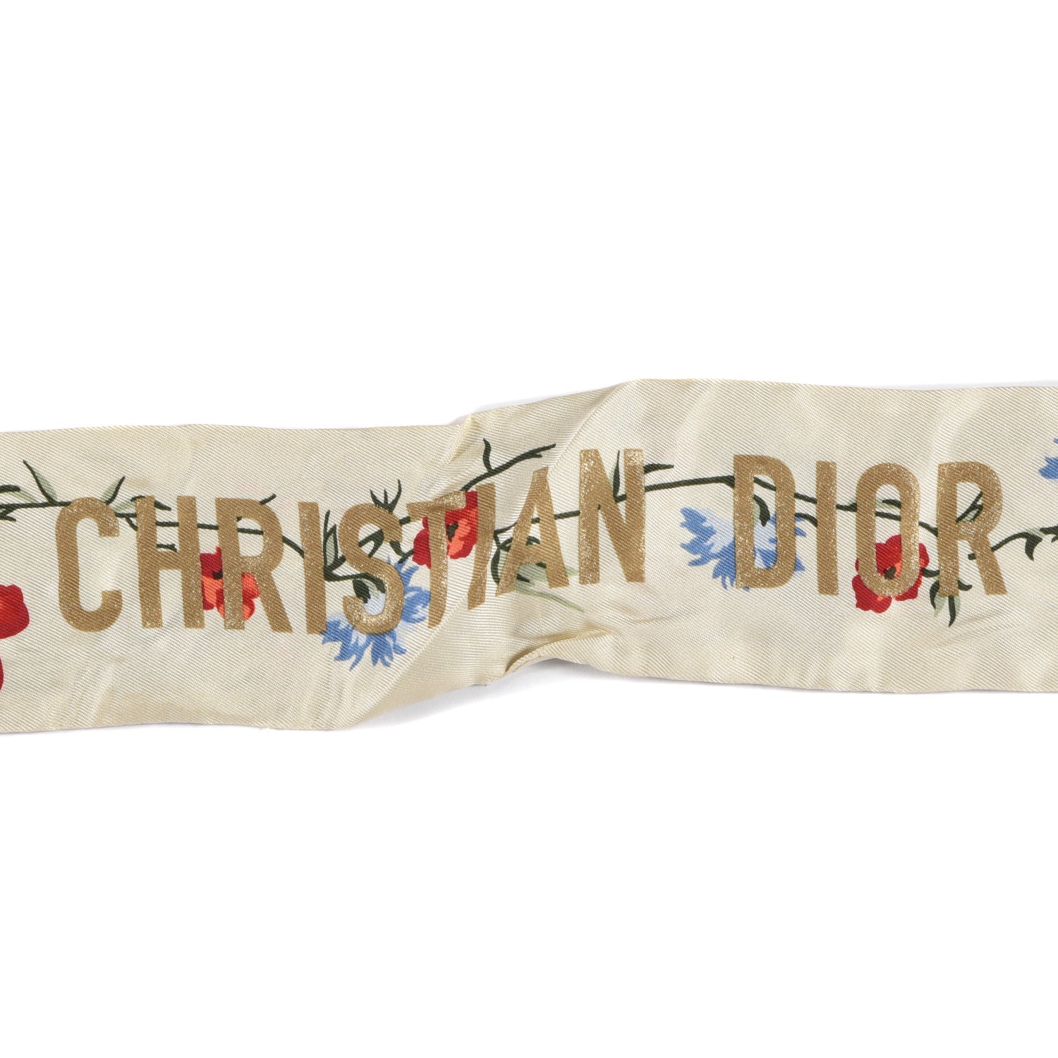 Christian Dior Silk Hibiscus Mitzah Scarf Multicolor 3 of 4