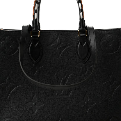 Louis Vuitton Empreinte Monogram Giant Wild At Heart Onthego MM Black 7 of 9