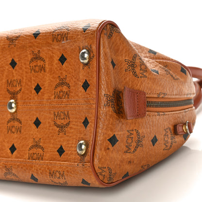 MCM Visetos Essential Boston Bag Cognac 8 of 8