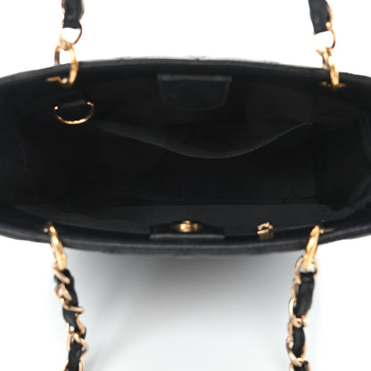 Chanel Caviar Quilted Petit Shopping Tote PST Black 5 of 8