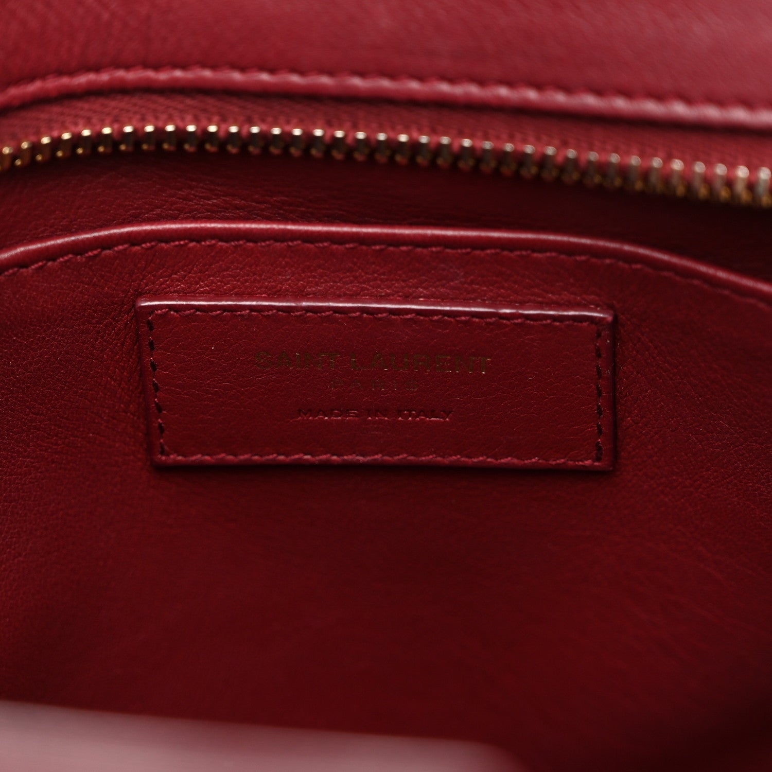 Saint Laurent Calfskin Monogram Baby Downtown Cabas Bordeaux 6 of 13