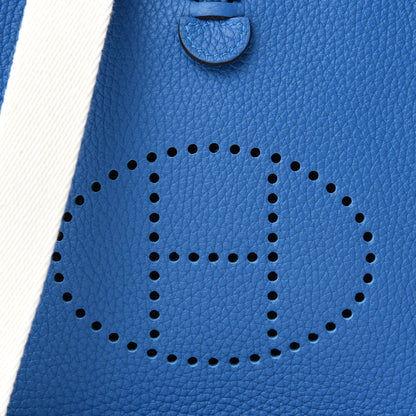 Hermes Taurillon Clemence Amazone Evelyne TPM Mykonos Blanc 10 of 11