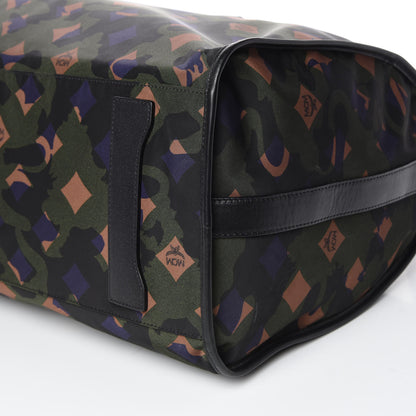 MCM Nylon Camo Dieter Weekender Loden Green 10 of 10