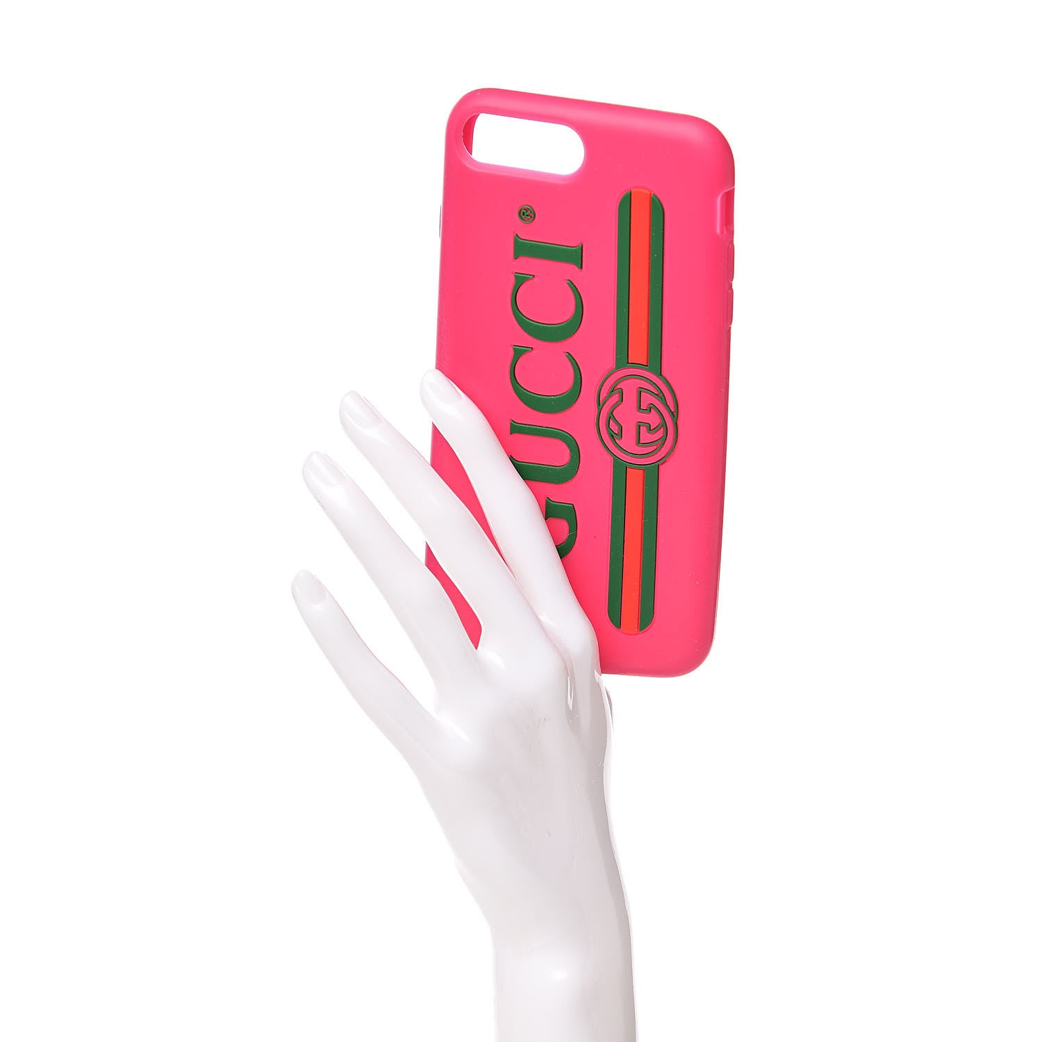 Gucci Rubber Print iPhone 7/8 Plus Case Pink 2 of 4