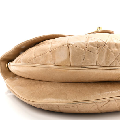 Chanel Glazed Calfskin Quilted Medium Bubble CC Flap Beige 9 of 12