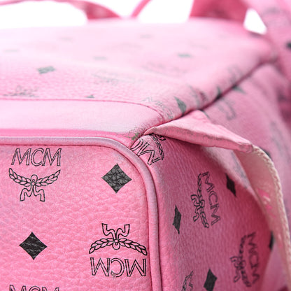MCM Visetos Medium Sprinkle Stud Stark Backpack Pink 10 of 21