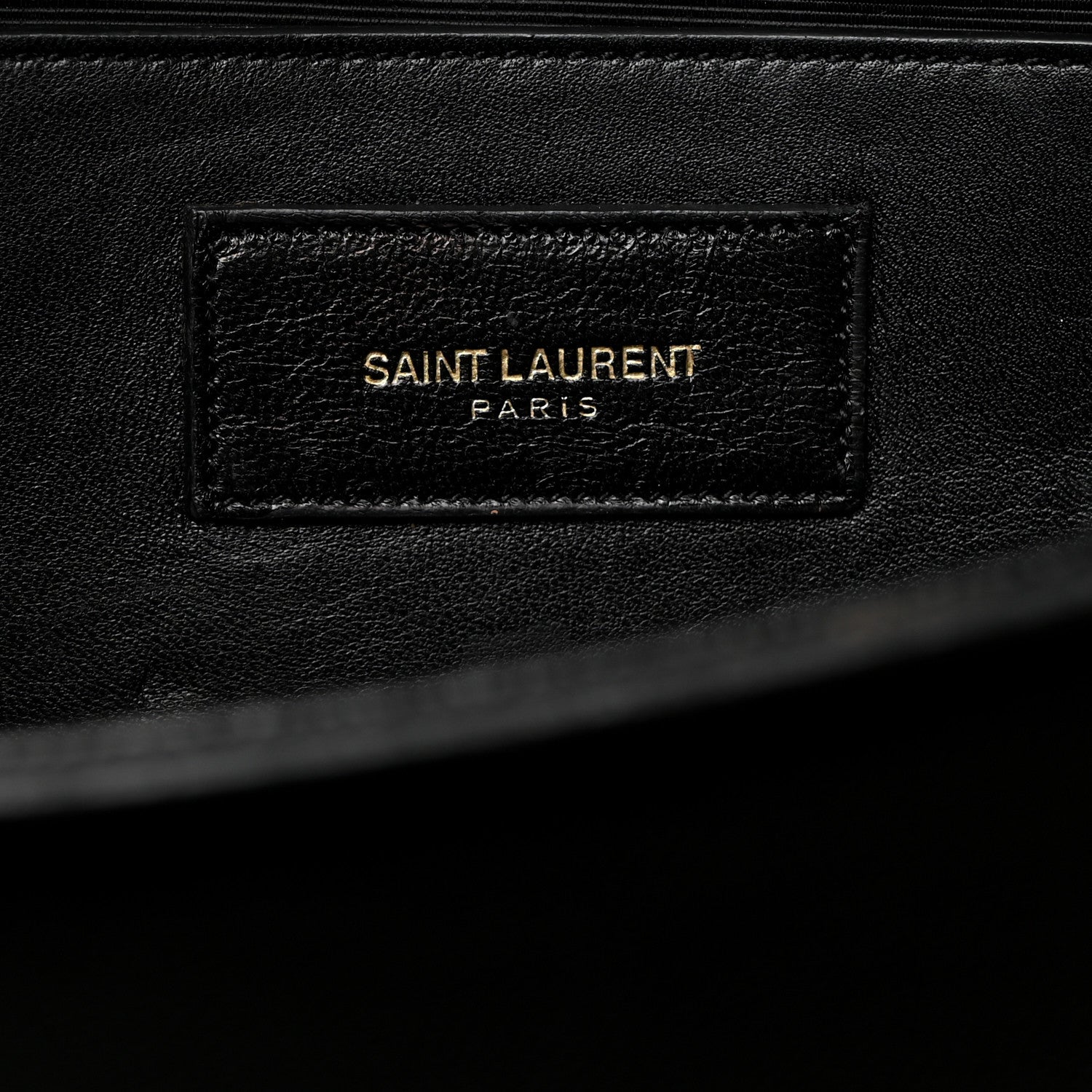 Saint Laurent Grain De Poudre Monogram Cassandre Clutch Black 7 of 8