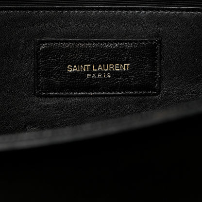Saint Laurent Grain De Poudre Monogram Cassandre Clutch Black 7 of 8