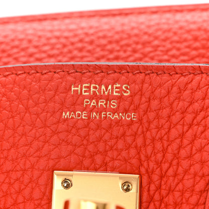 Hermes Togo Birkin 25 Capucine 6 of 10