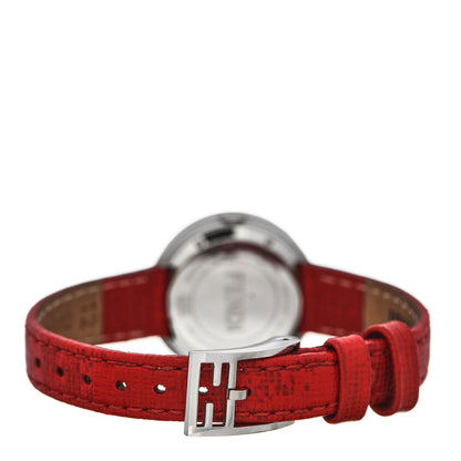Fendi Stainless Steel Calfskin 28mm My Way Quartz Watch Red 3 of 8