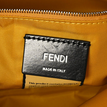 Fendi Econyl Nylon Cuoio Romano Monochrome Medium Baguette Messenger Bag Sunflower 7 of 9