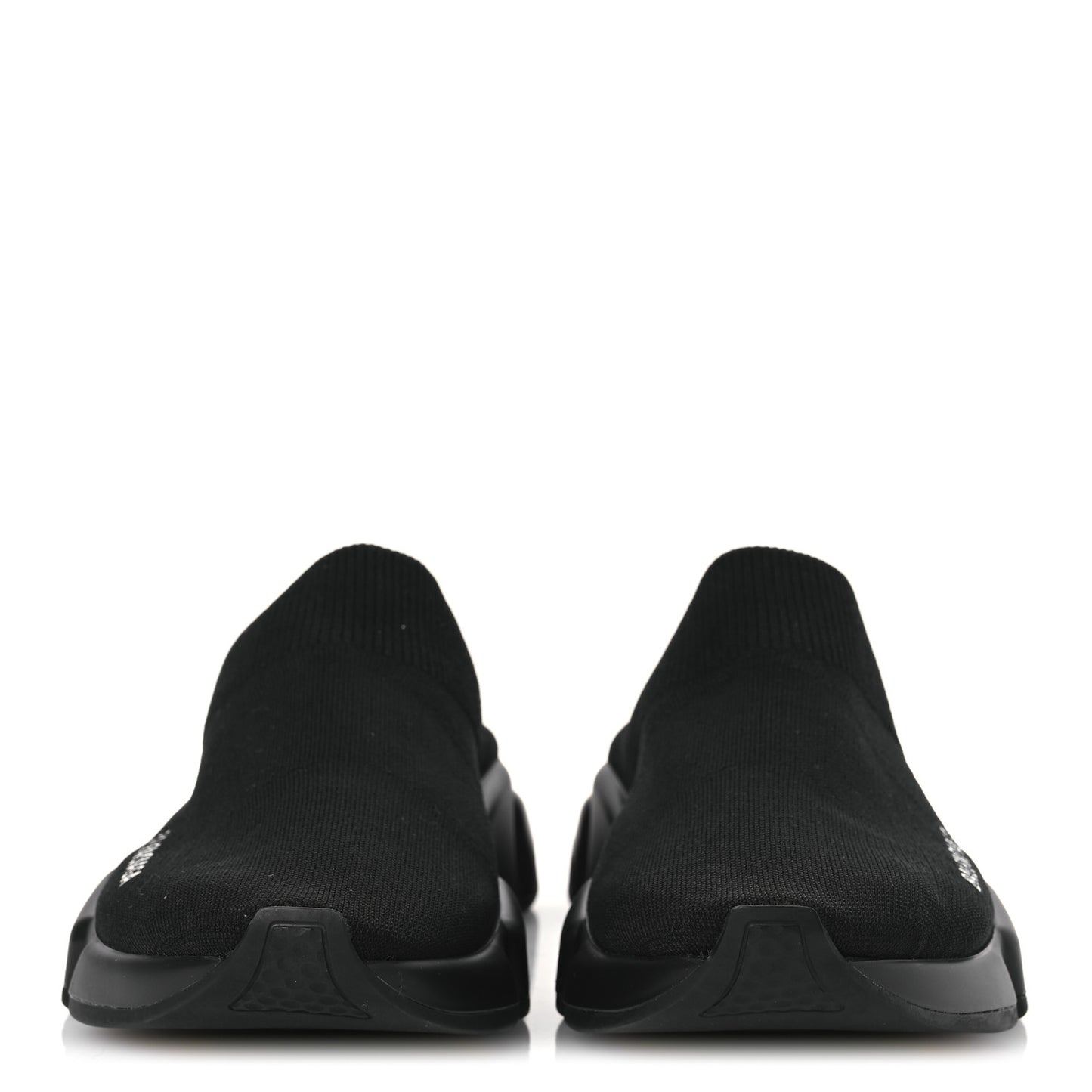 Neoprene Knit Womens Speed Sneakers Mules 38 Black