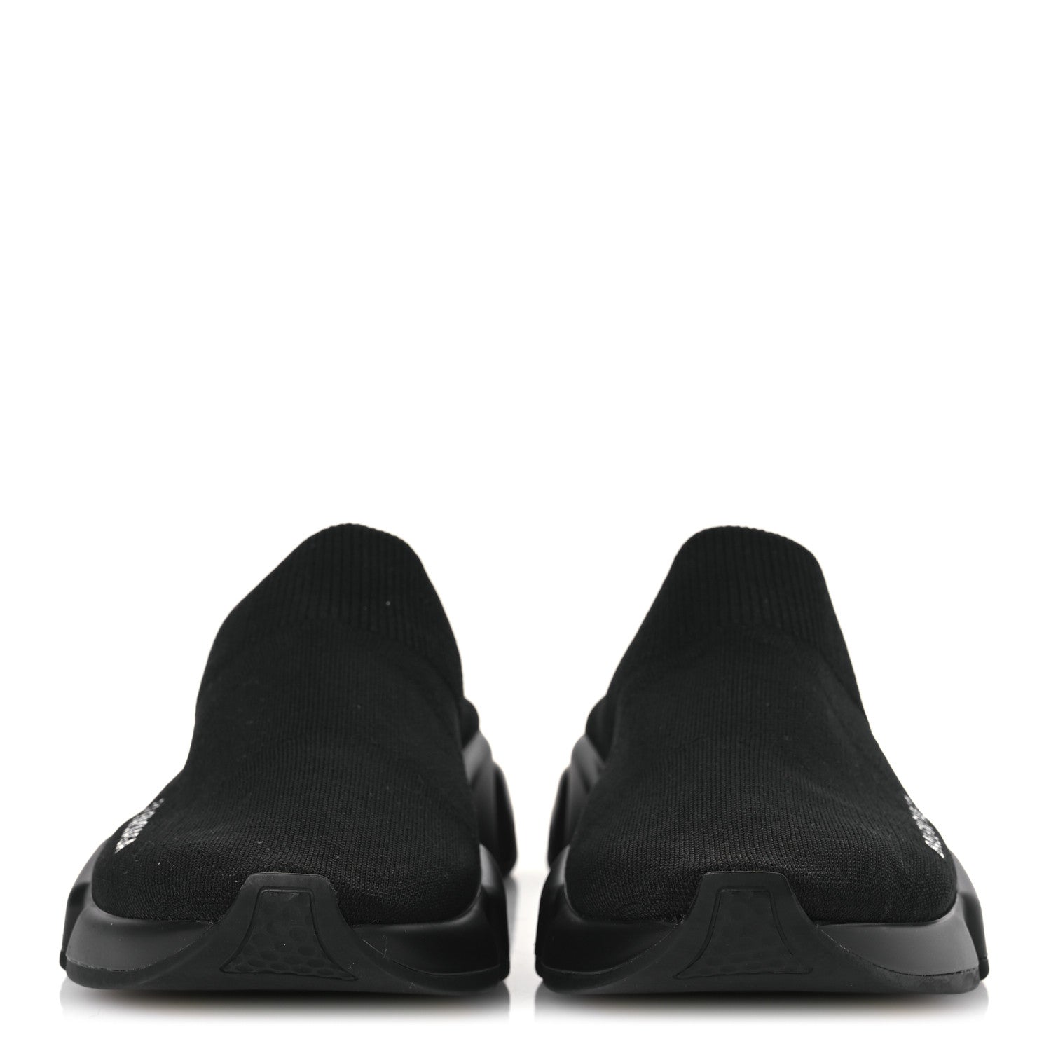 Balenciaga Neoprene Knit Womens Speed Sneakers Mules 38 Black 3 of 11