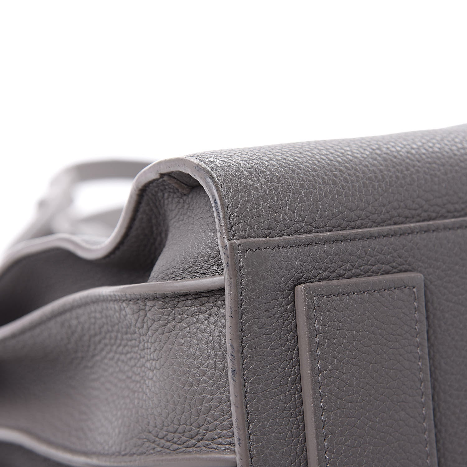 Saint Laurent Grained Calfskin Small Supple Sac De Jour Mouse Grey 11 of 13