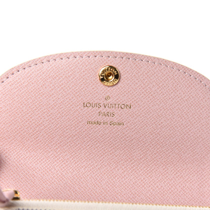 Louis Vuitton Damier Azur Rosalie Coin Purse Rose Ballerine 6 of 8