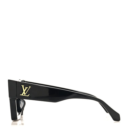 Louis Vuitton Acetate Swarovski Crystal Cyclone Sunglasses Z1578W Black 3 of 8