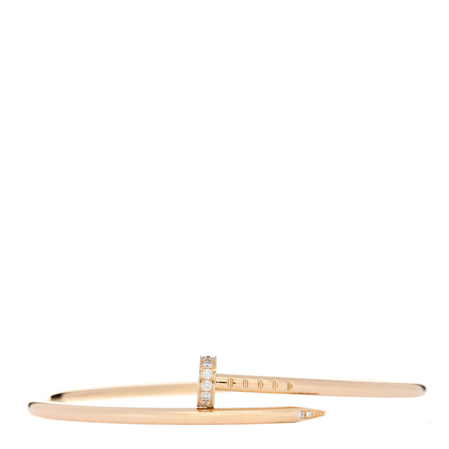 18K Yellow Gold Diamond Small Juste Un Clou Bracelet 16