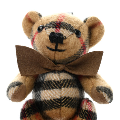 Burberry Cashmere Vintage Check Thomas Bear Bag Charm Antique Yellow 4 of 4
