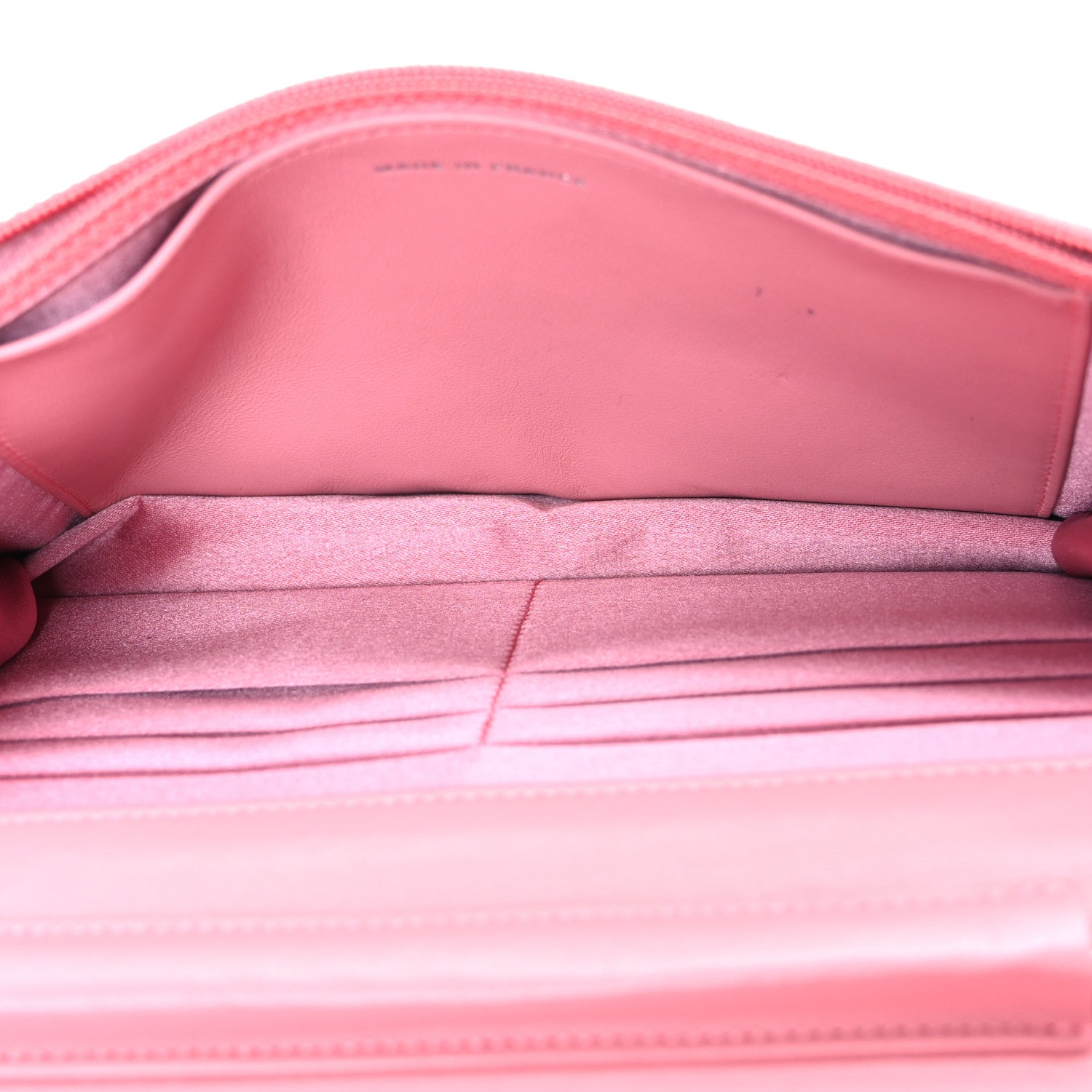 Chanel Lambskin Camellia Embossed Wallet on Chain WOC Pink 5 of 13
