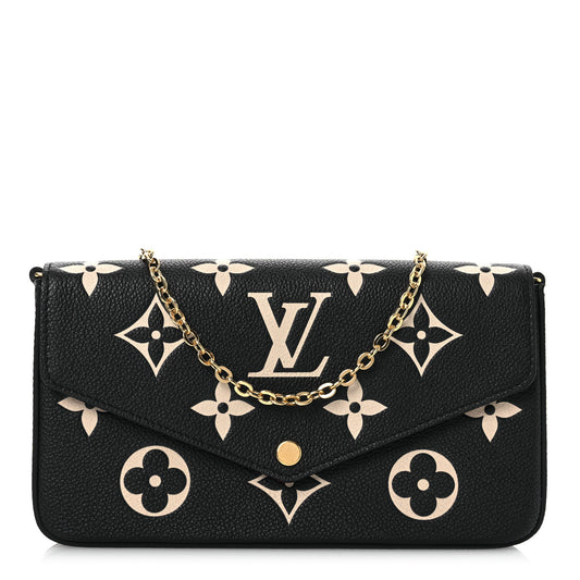 Empreinte Monogram Giant Felicie Pochette Black Beige
